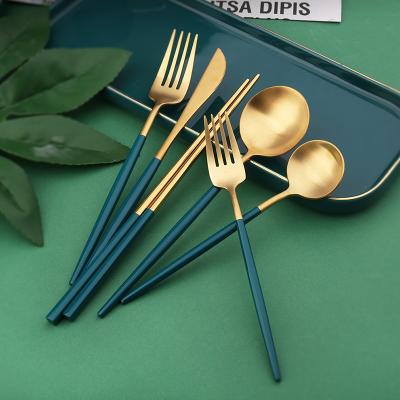 China Amazon Sustainable Hot Sale Cutlery Set Single Freestanding Combination Cutlery for sale