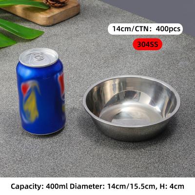 China OEM LOGO Stocked Wholesale Cheap Custom 304 Stainless Steel Pet Basin Dog Basin for sale