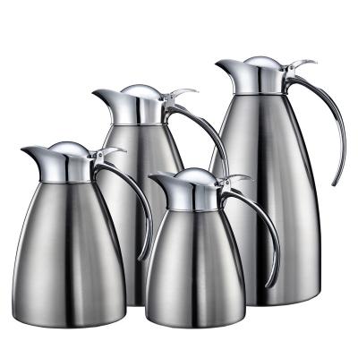 China PORTABLE 0.6L/1.0L/1.5L/2.0L double wall stainless steel vacuum coffee carafe, for restaurant or home use, for sale