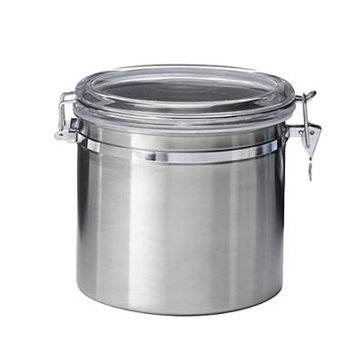 China DAMP PROOF JUMBO 8 INCH METAL CAN, kitchen sealed DAMP PROOF, DURABLE PLASTIC STORAGE BOX FOR SUGAR COFFEE TEA COOKIE BOTTLES, JARS for sale