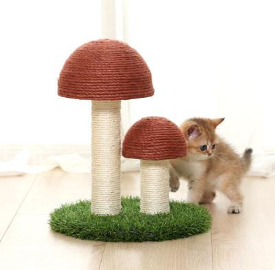 China EASYPLUS Cat Tree House Scratcher Funny Cats Mushroom Scratch Mail for sale