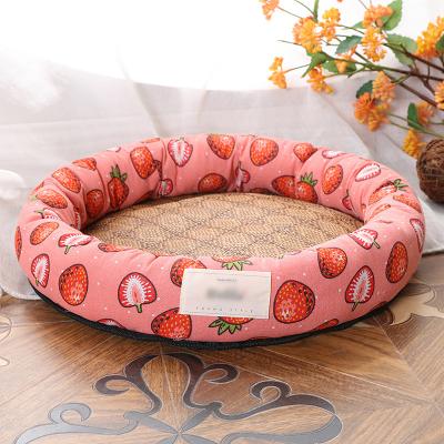 China EASYPLUS Waterproof Rattan Pet Bed Cooling Summer Cat Bed LYQ-0008 for sale