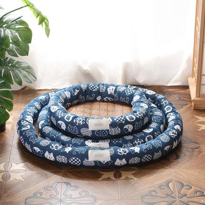 China EASYPLUS Waterproof Rattan Pet Bed Around Feel Pet Cooling Bed In Summer LYQ-0008 for sale