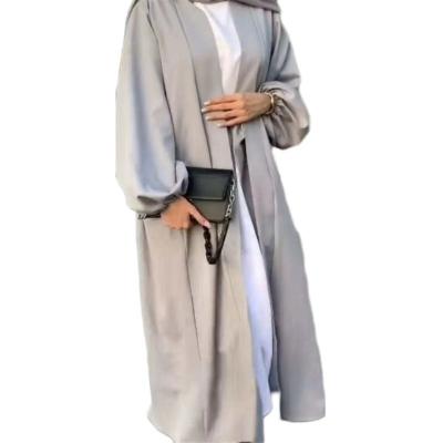 China S0006 Arabia Dubai Women Muslim Islamic Long Dress Lady Casual Dress Drawstring Long Sleeves Abaya Kaftan Breathable Solid Moq Robe Low for sale