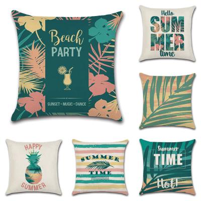 China Wholesale Custom Anti-pilling Floral Print Pillow18x18 Throw Inches Cushion Canvas Cover For Home Decor for sale