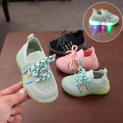 China Lightweight High Quality New Design Outdoor Kids Lighting Classic Sports Kids Casual Shoes for sale