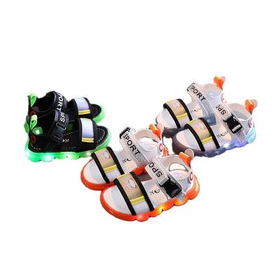 China New Arrivals Lightweight Kids School Shoes Luxury Flat Sandals High Quality Design Led Shoes for sale