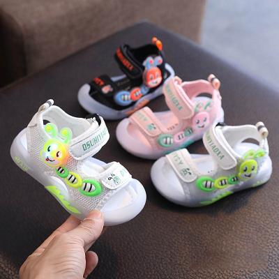 China Wholesale High Quality Cheap Children's Flat Beach Breathable Shoes Logo Kids Cartoon Sandals Custom Made for sale