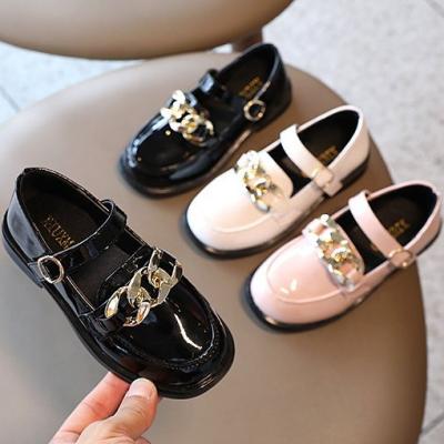 China 2021 New British Style Children's Anti-skid Princess Girls' Leather Shoes Small Single Shoes for sale