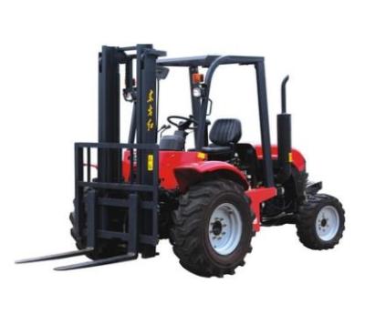 China Garment Shops 1.5 Ton All Terrain Forklift 4 Wheel Drive Hydraulic Forklift for sale