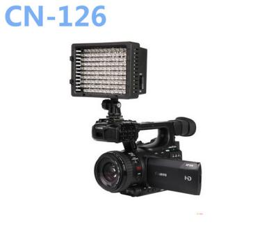 Cina CN-126, video illuminazione leggera della foto della lampadina della macchina fotografica del LED per la macchina fotografica della videocamera portatile DV che accende 5400K in vendita