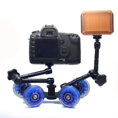 China Table Top Compact Dolly Kit Skater Wheel Truck for DSLR Camera Video Monitor   for sale