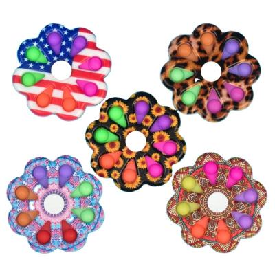 China PVC Push Bubble Sensory Spinners Hand Spinner For ADHD Anxiety Relaxation Sensory Toy For Kids Adults for sale