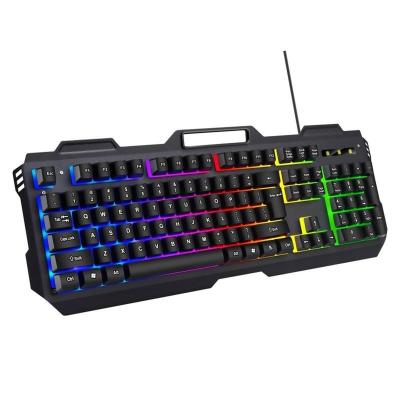 China Metal Radio And Key Game Keyboard Dual Mode Compact 61 Colorful Backlit Cable USB Led Mouse Combo Mobile Phone Full 104 Keys for sale