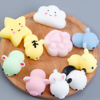 China Kawaii Rose Heart Squishy Valentines Day Stress Relief Toys Squishy Mochi Stress Reliever 24pcs Kids Gifts Squishy Person Toys for sale