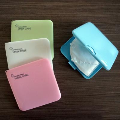 China Stored In Action Mask Plastic Portable Dustproof Storage Box Face Mask Moisture-Proof Case for sale