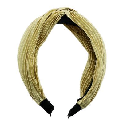 China Hot Sale Luxury Hair Accessories For Women Girls Women's Hair Circle Headband Turban Knot Flower Elastic Top Headbands for sale