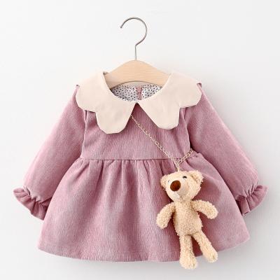 China High Quality Breathable Princess Casual Baby Dress Autumn And Winter 1 Year Old Baby Dresses for sale