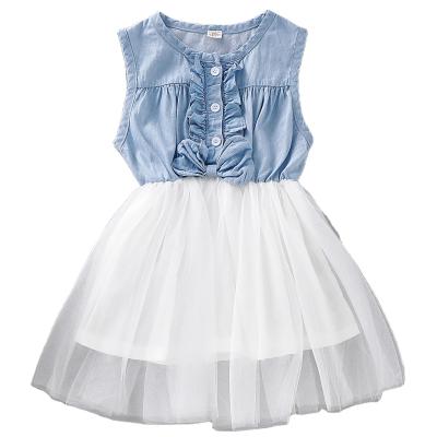 China 2021 Dot Dress Children's Washable Girls' Clothes Summer Chiffon Dress For Girls Baby Clothes for sale