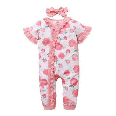 China Spandex/Polyester Baby Cotton Warm Bamboo Organic Romper With Feet Long Sleeve Baby Overalls for sale