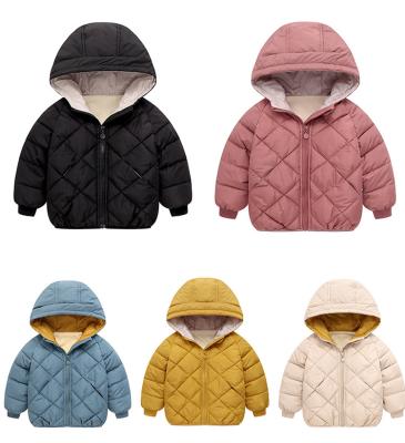 China 2021 Winter New Baby Viable Infant Padded Jacket Thickened Long Sleeve Diamond Jacket Cardigan Jacket Coat for sale