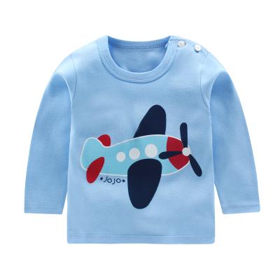 China Autumn Winter QUICK DRY Custom Cotton Warm 100% Girls Little Big Soft Plain Long Sleeve T-shirts Kids Clothes for sale