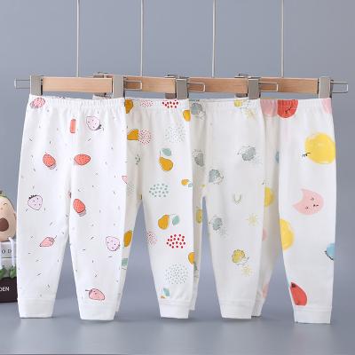 China Wholesale Breathable Newborn Pure Cotton Baby Long Pants Baby Open Crotch Pants for sale