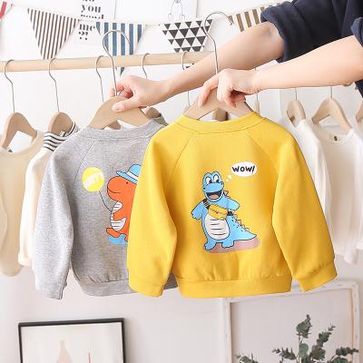 China Anti-wrinkle children's Hoodies spring new Korean children's wear for boys and girls knitted cute cartoon round neck pullovers for sale