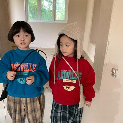 China Anti-wrinkle girls cartoon Hoodie 2020 new winter children around the collar baby fleece clothes and thick children's warm boy for sale