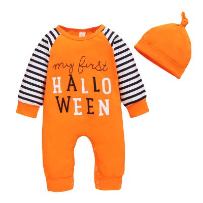 China Spandex/Cotton New Baby Halloween Costume Baby Boy Long Sleeve Hatsuit Crawling Overalls Baby Boy Overalls for sale