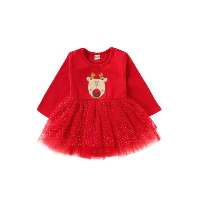 China Low MOQ Clothing Manufacturer Supplier Latest Casual Kids Wear Girls Christmas Winter Dresses Little Girls for sale