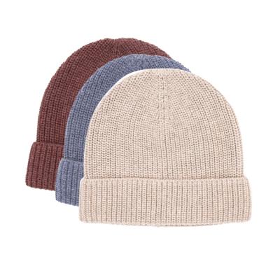 China Unisex Recycled Plain Ski Knitted Beanie Winter Thick Adult Hats COMMON for sale