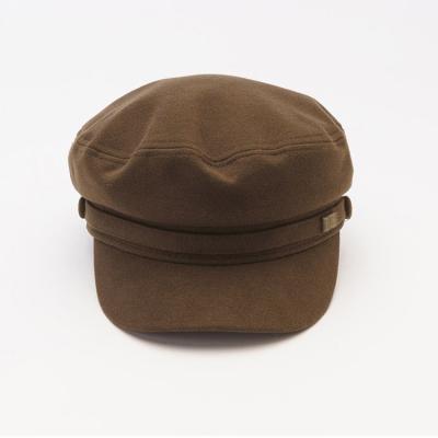 China COMMON Female Comfortable Multi Panel Flat Top Cotton Military Army Hats for sale