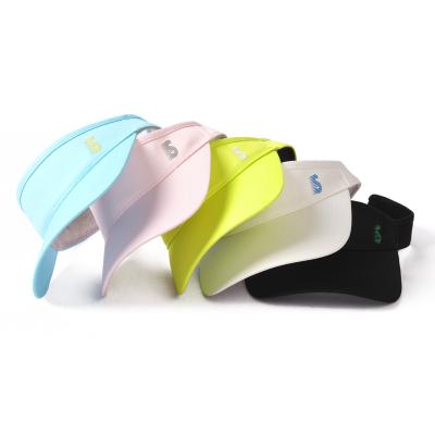 China Comfortable Custom Logo Embroidered Distressed Adults Cotton Printed Visor Cap Hats for sale