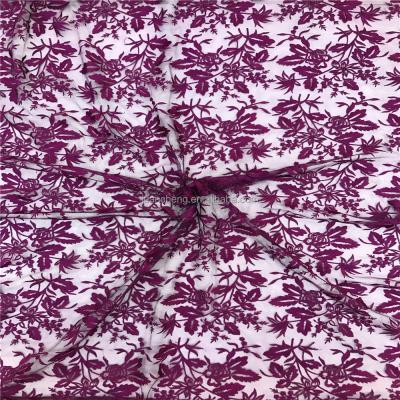 China Water Resistant Flower Embroidery Tulle Fabric for sale