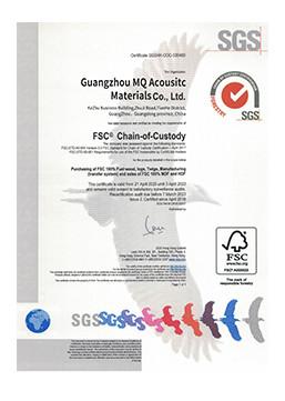 FSC - Guangzhou Mq Acoustic Materials Co., Ltd