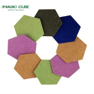 China Recycled 100% Pet Felt Polyester Fibre Acoustic Panel For Space Decoration for sale