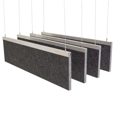 China Modern Design PET Ceiling Acoustic Panel Fire Retardant For Studio NRC 0.9 for sale