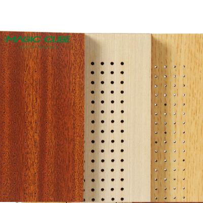 China High Density Building Micro Perforated MDF Wall Panel Customized for Sound Absorption for sale