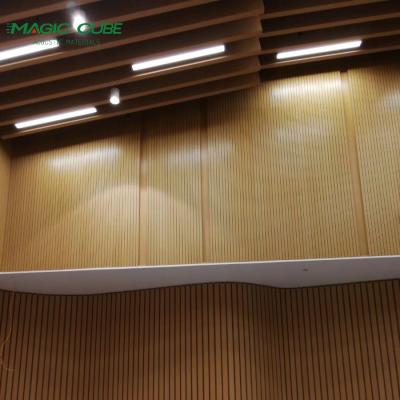 China Villa Music Recording Studio Equipment Wooden Grooved Wall Panels for sale