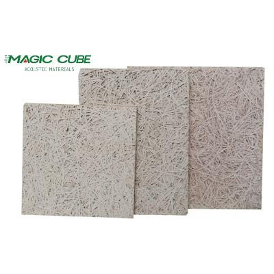 China Fireproof 2440mm*1220mm Wood Wool Acoustic Panels for Ceiling and Wall Soundproofing for sale