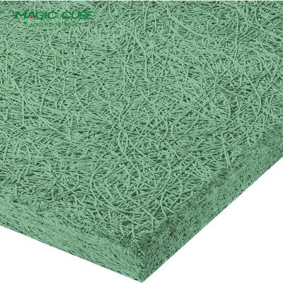 China Master Acoustic Board Ceiling Panel 4 X 8 20mm Thickness Wood Wool Cement for Disco Design for sale