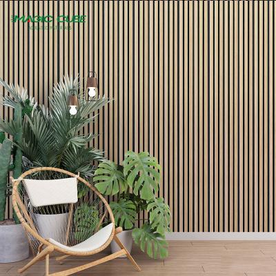 China HPL 12mm Thickness Wood Slat Acoustic Panels with Gun Nail Accessories for sale