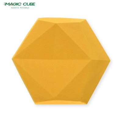 China Hexagon 3D Pet Polyesterfaser Akustik für Wandbedeckung zu verkaufen