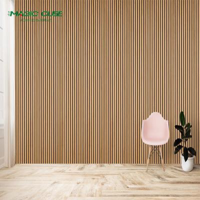 China Houses Slated Wood 3d Wall Panel Wood Slat For Wall Panel For Conference Room for sale