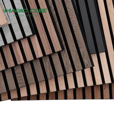 China High Density Akupanels Wood Polyester Sound Absorbing Acoustic Wall Panel for sale