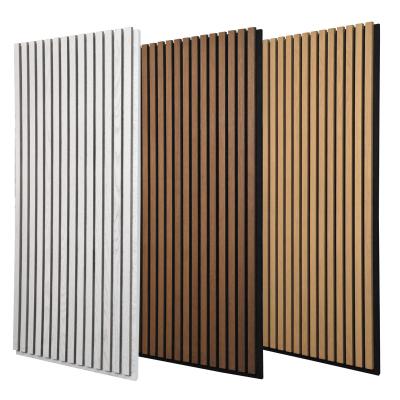 Chine Matériau d'isolation acoustique moderne Panneau murale absorbant le son Panneaux muraux acoustiques en ardoise en bois à vendre