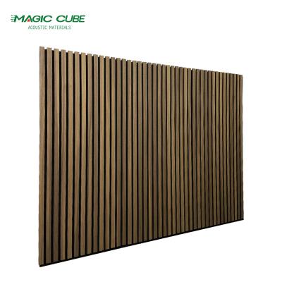 Κίνα Noise Reducing Easy Install  slat wood veneer mdf 600*2400mm akupanel acoustic panel προς πώληση