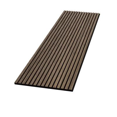 China Wood Slat Acoustic Panels for Wall and Ceiling - 3D Fluted Sound Absorbing Panel with Wood Finish à venda