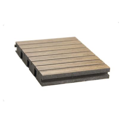 China Fireproof acoustic material grooved wooden acoustic panel with CE certificate à venda